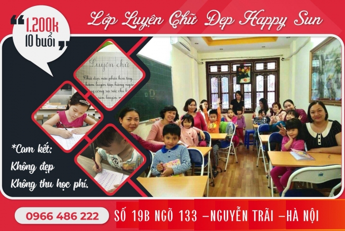 KHÓA LUYỆN VIẾT CHỮ ĐẸP CHO HỌC SINH VÀ PHỤ HUYNH